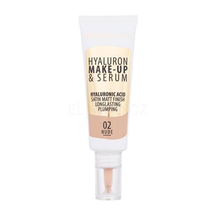 Dermacol Hyaluron Make-Up &amp; Serum Make-up pro ženy 25 g Odstín 02 Nude