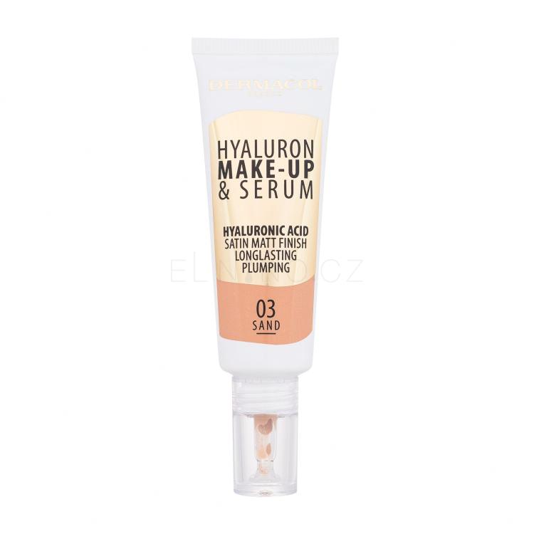 Dermacol Hyaluron Make-Up &amp; Serum Make-up pro ženy 25 g Odstín 03 Sand