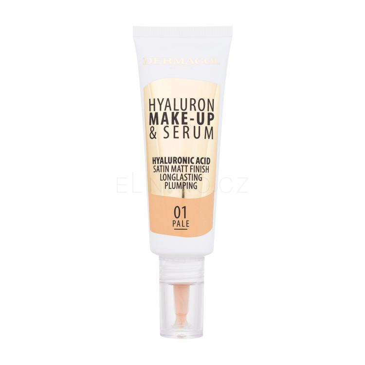 Dermacol Hyaluron Make-Up &amp; Serum Make-up pro ženy 25 g Odstín 01 Pale