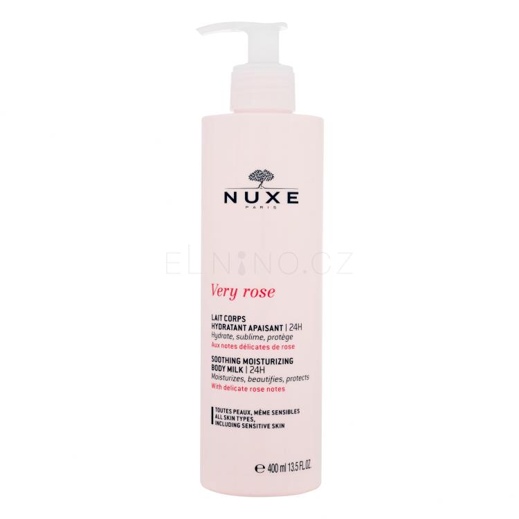 NUXE Very Rose Soothing Moisturizing Body Milk Tělové mléko pro ženy 400 ml