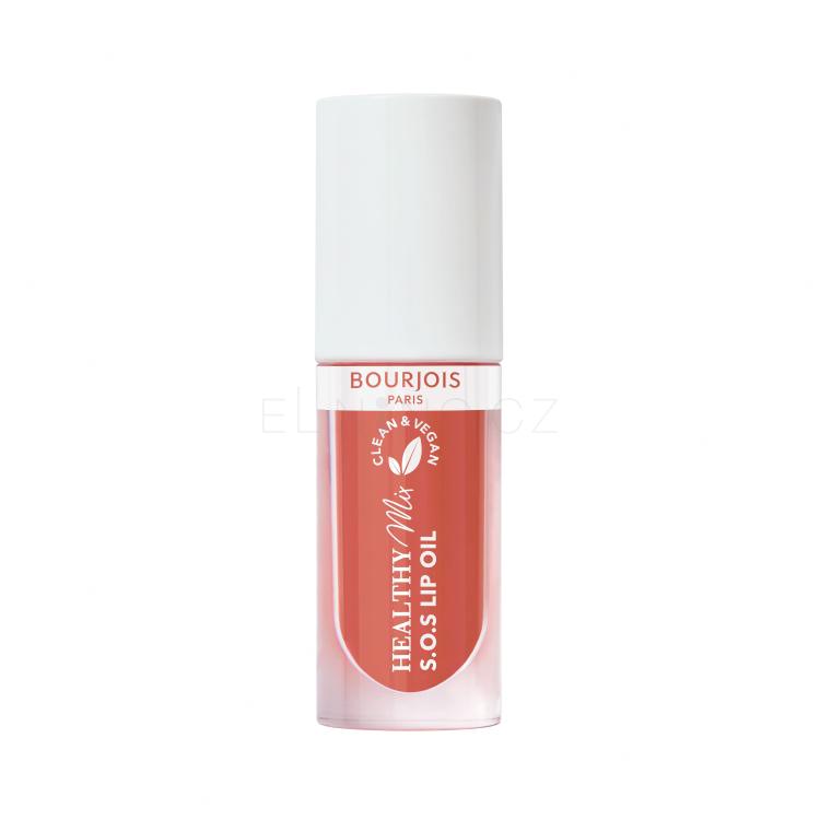 BOURJOIS Paris Healthy Mix Clean &amp; Vegan S.O.S Lip Oil Olej na rty pro ženy 4,5 ml Odstín 5 Coeur Cacao