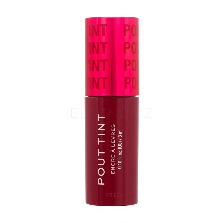 Makeup Revolution London Pout Tint Lesk na rty pro ženy 3 ml Odstín Sizzlin Red