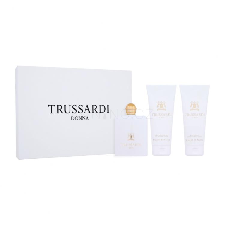 Trussardi Donna 2011 Dárková kazeta parfémovaná voda 100 ml + sprchový gel 200 ml + tělové mléko 200 ml