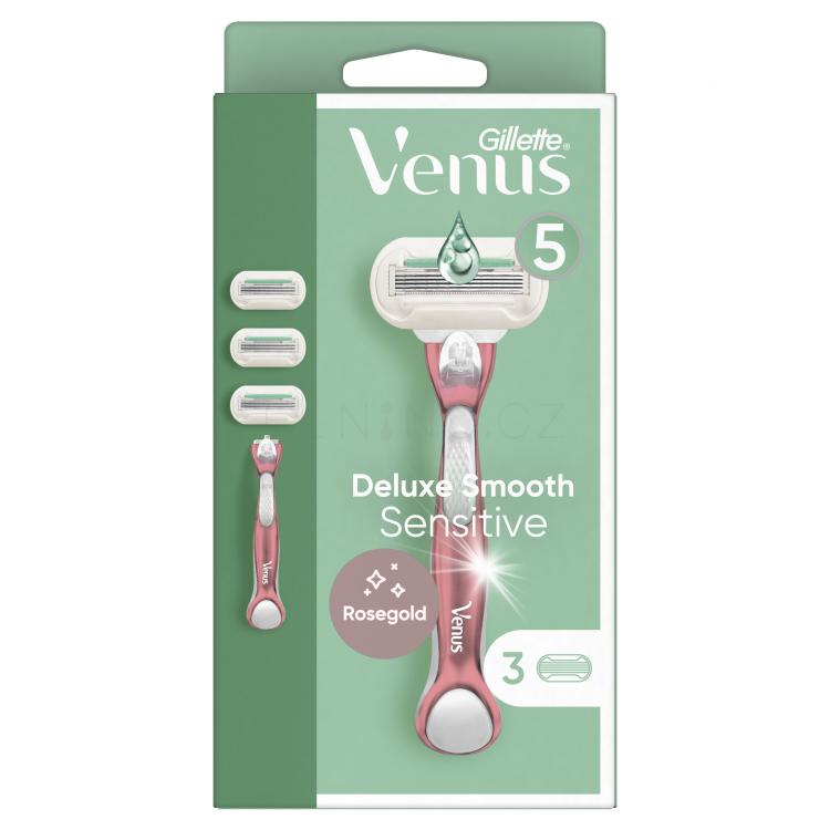 Gillette Venus Deluxe Smooth Sensitive Holicí strojek pro ženy Set