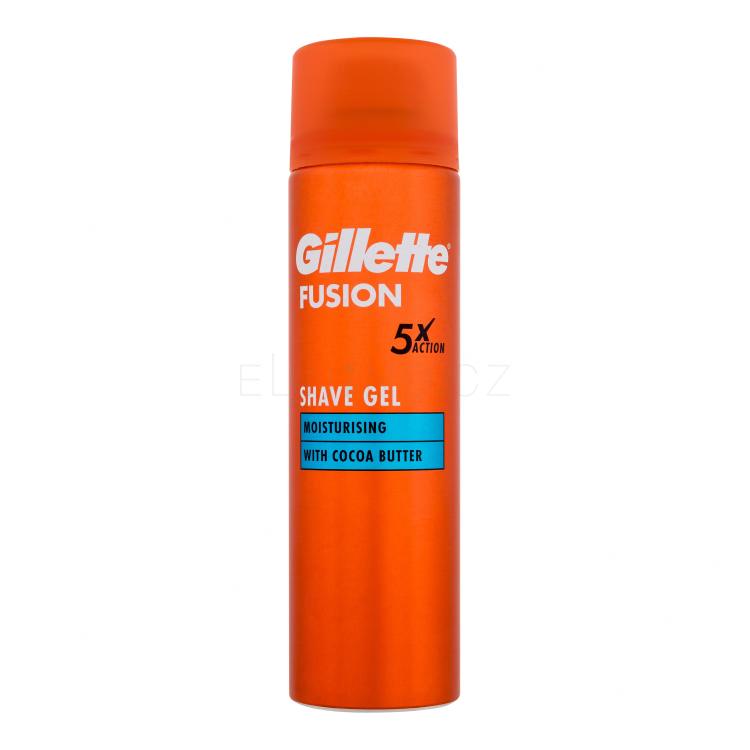 Gillette Fusion Moisturising Shave Gel Gel na holení pro muže 200 ml