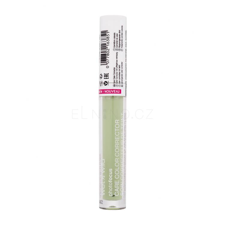 Wet n Wild Photo Focus Care Color Corrector Korektor pro ženy 3,3 ml Odstín Green