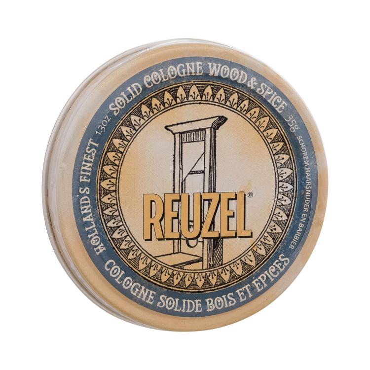 Reuzel Solid Cologne Wood &amp; Spice Tuhý parfém pro muže 35 g