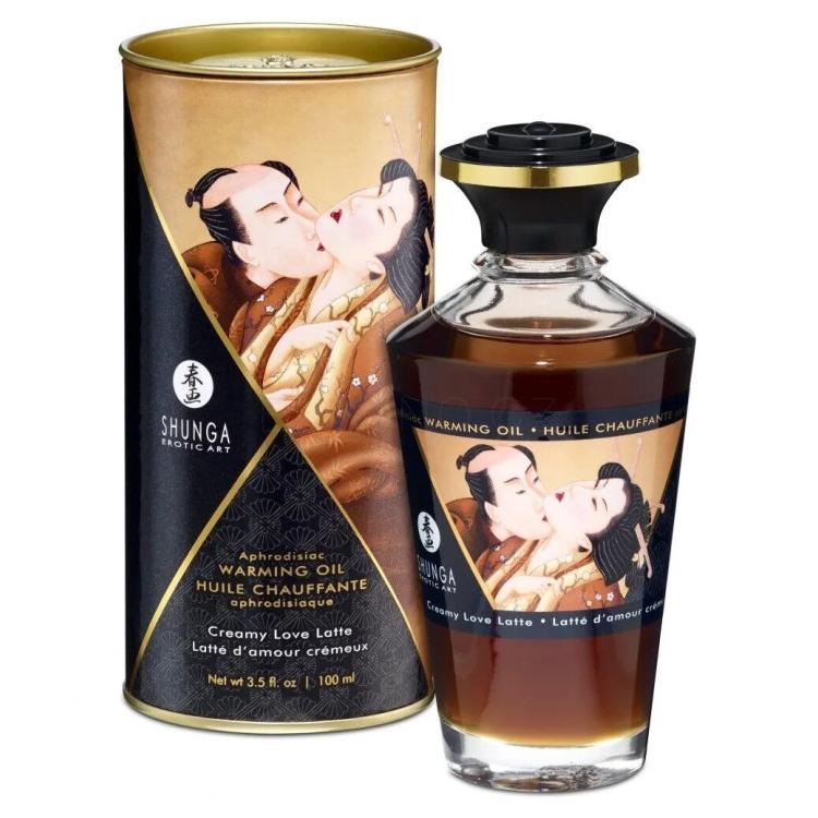 Shunga Aphrodisiac Warming Oil Creamy Love Latte Afrodiziakum 100 ml