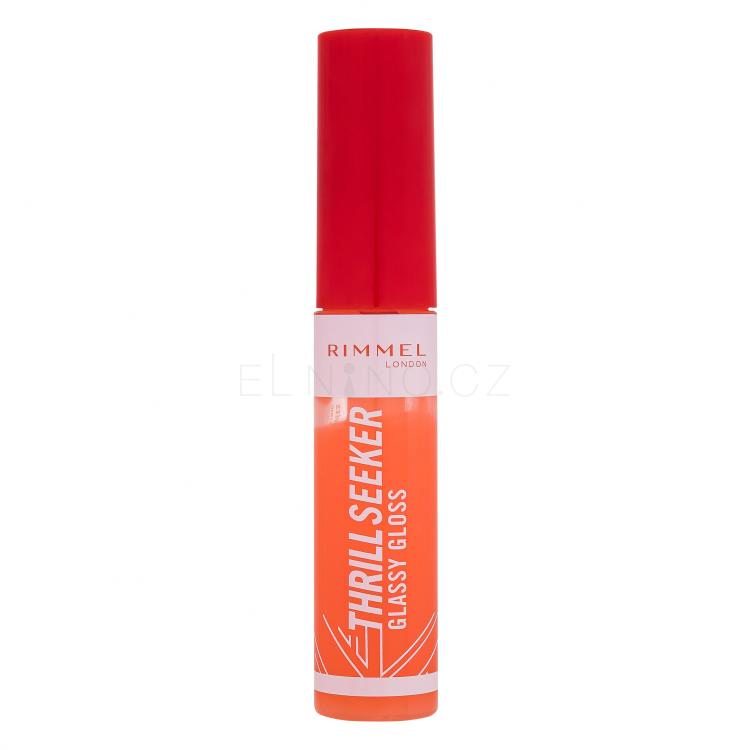 Rimmel London Thrill Seeker Glassy Gloss Lesk na rty pro ženy 11 ml Odstín 250 Peachy Vibes