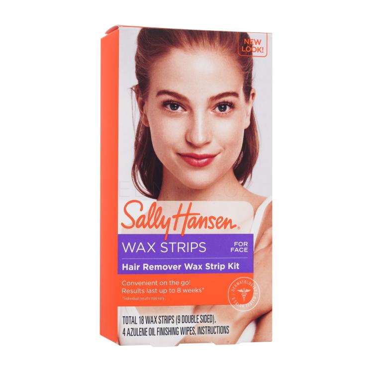 Sally Hansen Wax Hair Remover Wax Strip Kit For Face Depilační přípravek pro ženy Set