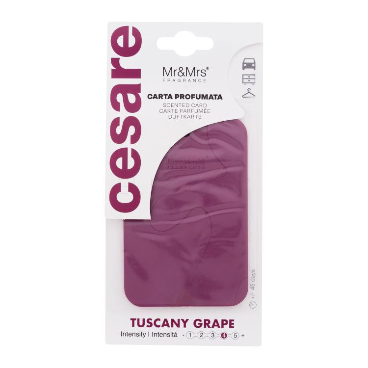 Mr&amp;Mrs Fragrance Cesare Scented Card Tuscany Grape Vůně do auta 1 ks