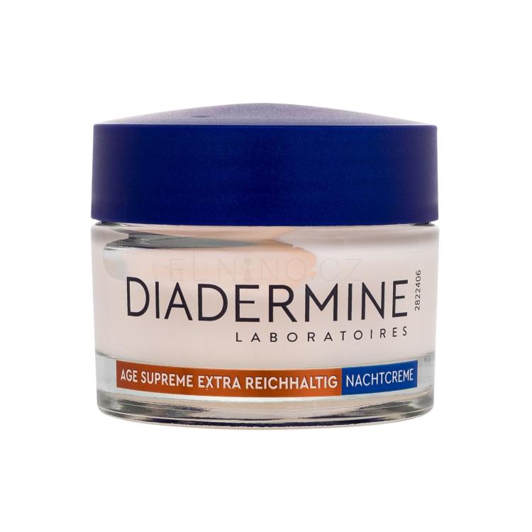 Diadermine Age Supreme Extra Rich Revitalizing Night Cream Noční pleťový krém pro ženy 50 ml poškozená krabička