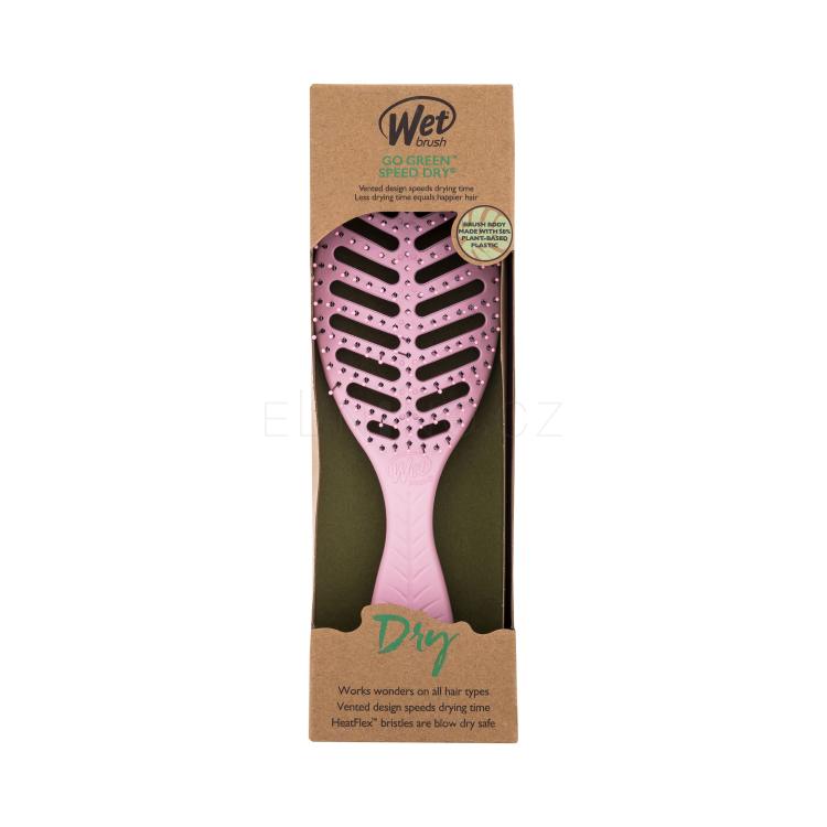 Wet Brush Go Green Speed Dry Kartáč na vlasy pro ženy 1 ks Odstín Pink