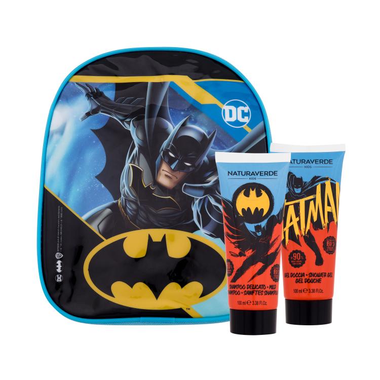 Naturaverde Batman Dárková kazeta sprchový gel 100 ml + šampon 100 ml + batůžek