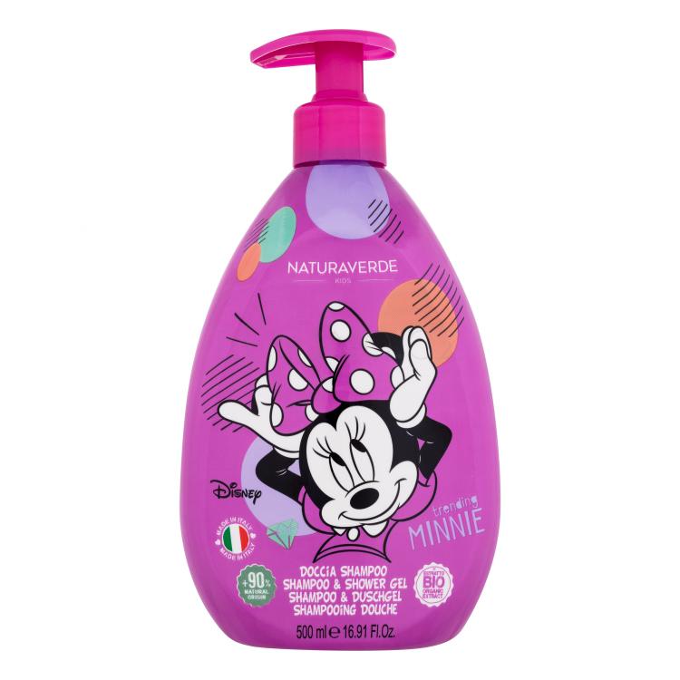 Naturaverde Minnie Mouse Shampoo &amp; Shower Gel Šampon pro děti 500 ml