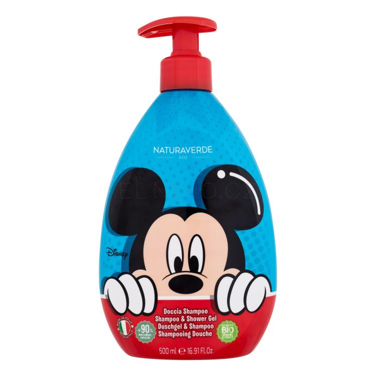 Naturaverde Mickey Mouse Shampoo &amp; Shower Gel Šampon pro děti 500 ml