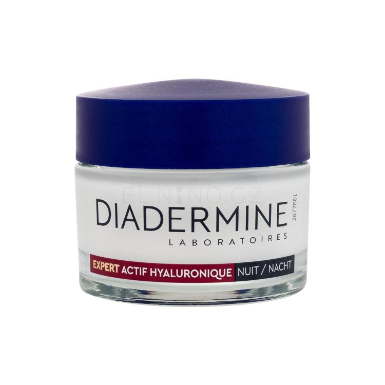 Diadermine Expert Actif Hyaluronique Night Cream Noční pleťový krém pro ženy 50 ml poškozená krabička