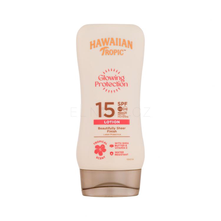 Hawaiian Tropic Glowing Protection Lotion SPF15 Opalovací přípravek na tělo 180 ml