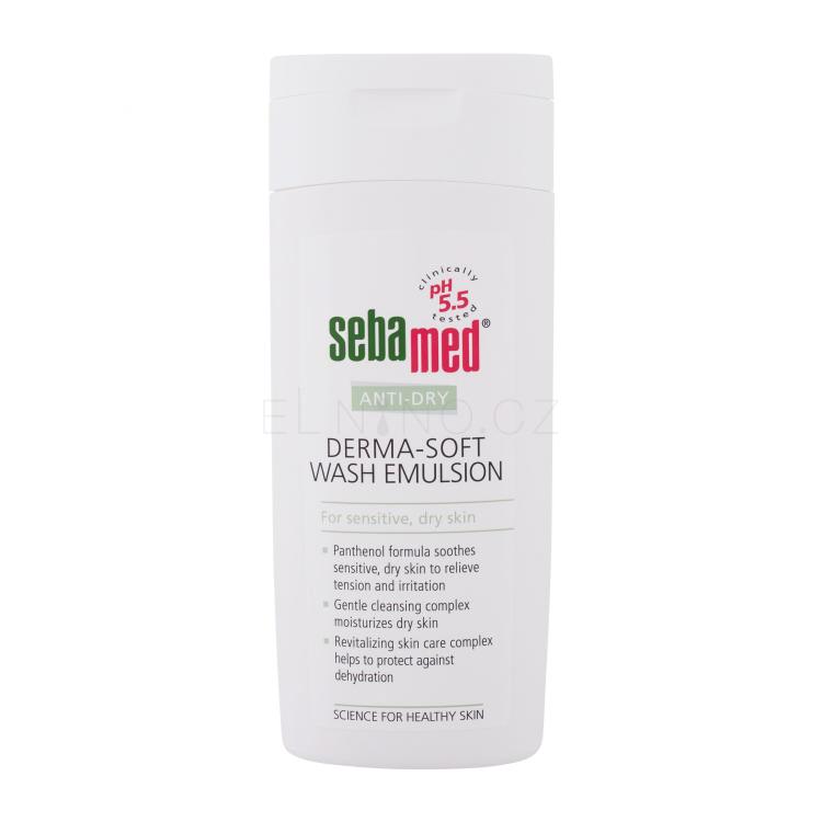 SebaMed Anti-Dry Derma-Soft Wash Emulsion Sprchový gel pro ženy 200 ml poškozená krabička