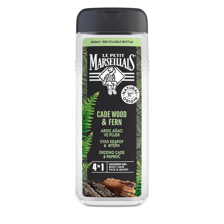 Le Petit Marseillais Cade Wood &amp; Fern Sprchový gel pro muže 400 ml