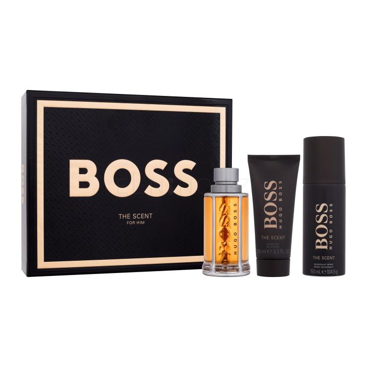 HUGO BOSS Boss The Scent 2015 SET3 Dárková kazeta toaletní voda 100 ml + deodorant 150 ml + sprchový gel 100 ml