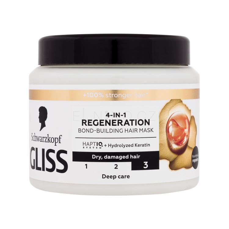 Schwarzkopf Gliss Regeneration 4-in-1 Hair Mask Maska na vlasy pro ženy 400 ml