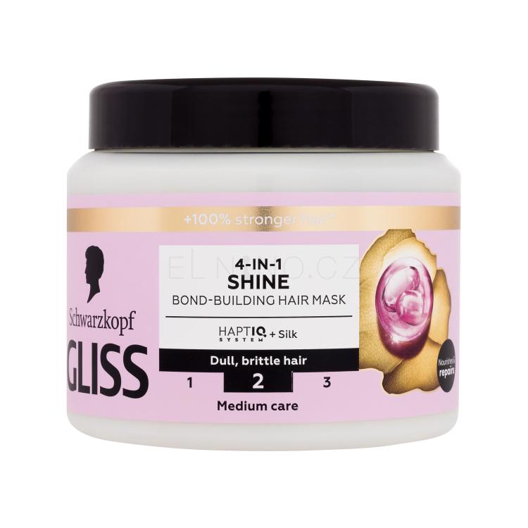 Schwarzkopf Gliss Shine 4-in-1 Hair Mask Maska na vlasy pro ženy 400 ml