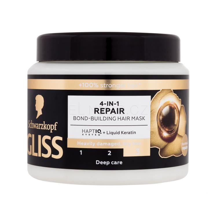 Schwarzkopf Gliss Repair 4-in-1 Hair Mask Maska na vlasy pro ženy 400 ml