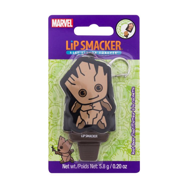 Lip Smacker Marvel Guardians of the Galaxy Groot Keychain Lip Balm Root Beer Float Balzám na rty pro děti 5,8 g