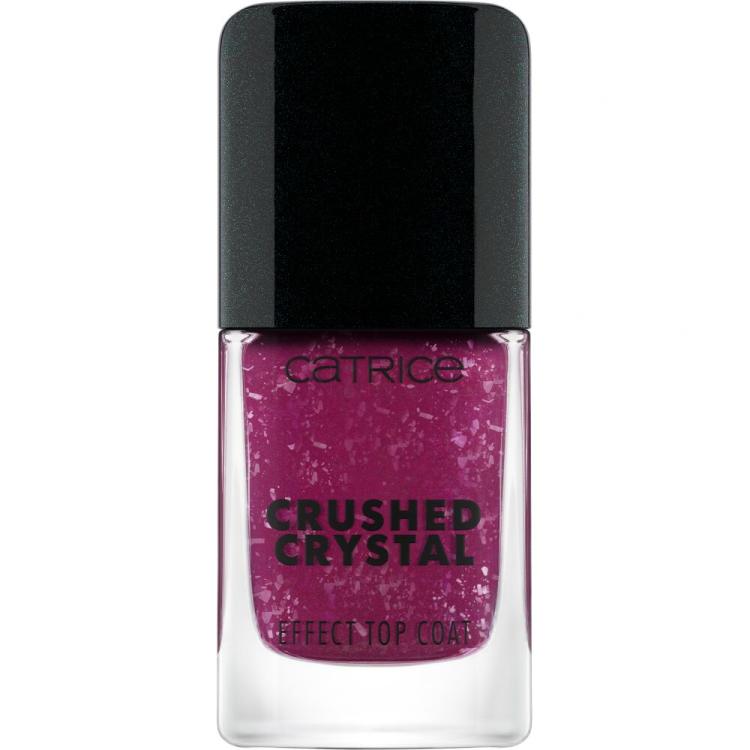 Catrice Effect Top Coat Crushed Crystal Lak na nehty pro ženy 10,5 ml Odstín 010 Amethyst Aura