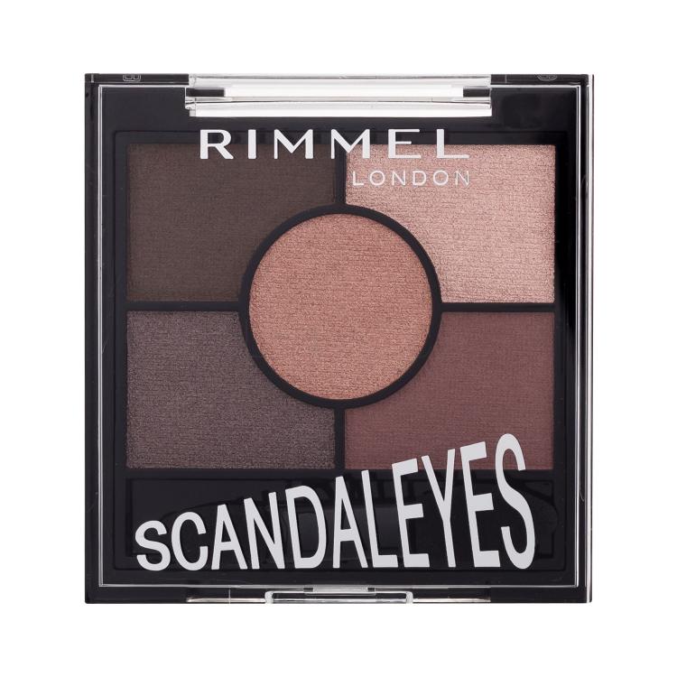 Rimmel London Scandaleyes 5 Pan Eyeshadow Palette Oční stín pro ženy 3,8 g Odstín 003 Rose Quartz