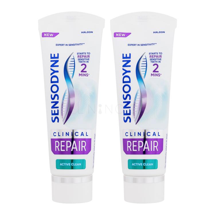 Sensodyne Clinical Repair Active Clean Duo Zubní pasta Set