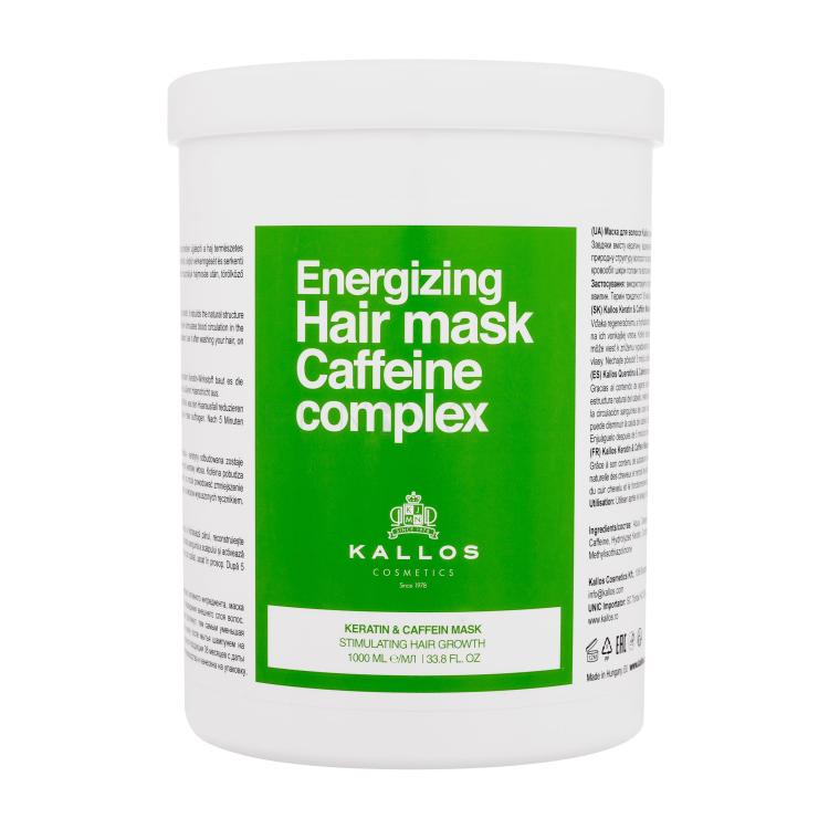 Kallos Cosmetics Caffeine Complex Energizing Hair Mask Maska na vlasy pro ženy 1000 ml