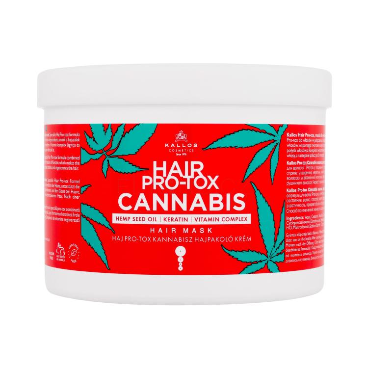 Kallos Cosmetics Hair Pro-Tox Cannabis Maska na vlasy pro ženy 500 ml