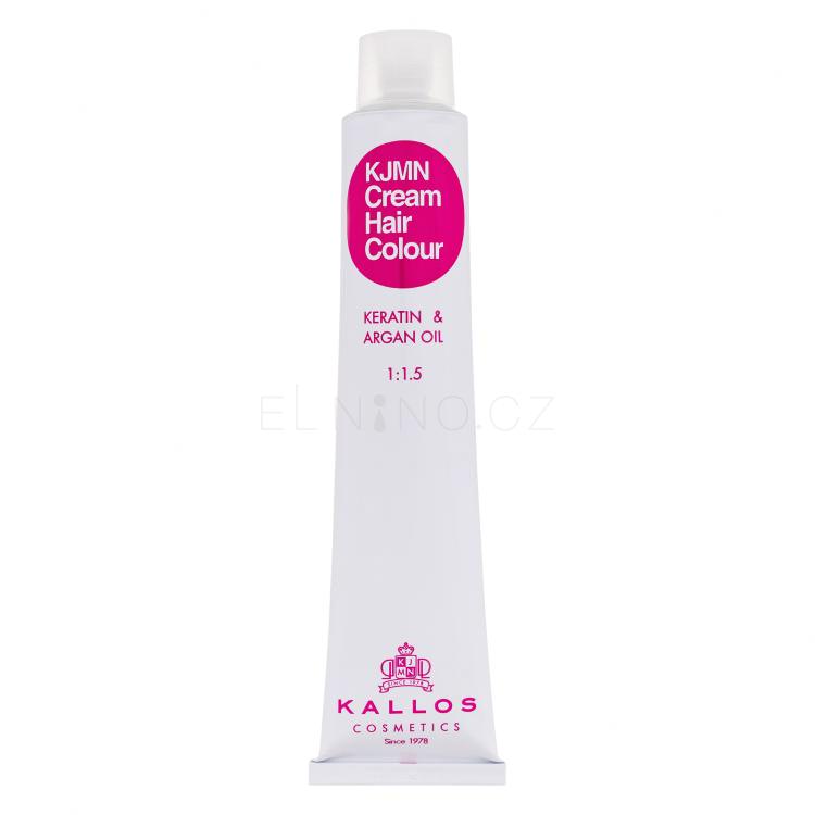 Kallos Cosmetics KJMN Cream Hair Colour Keratin &amp; Argan Oil Barva na vlasy pro ženy 100 ml Odstín 6.53 Chocolate