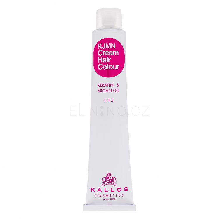 Kallos Cosmetics KJMN Cream Hair Colour Keratin &amp; Argan Oil Barva na vlasy pro ženy 100 ml Odstín 8.4 Light Copper Blond