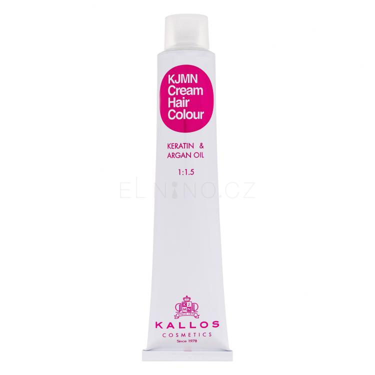 Kallos Cosmetics KJMN Cream Hair Colour Keratin &amp; Argan Oil Barva na vlasy pro ženy 100 ml Odstín 5.20 Light Violet Brown