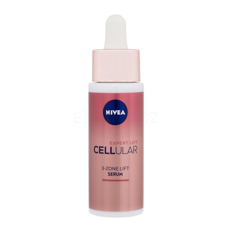 Nivea Cellular Expert Lift 3-Zone Lift Serum Pleťové sérum pro ženy 50 ml poškozená krabička