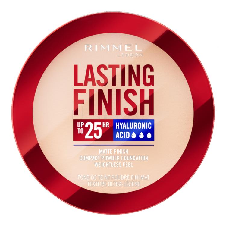 Rimmel London Lasting Finish 25H Compact Powder Foundation SPF20 Make-up pro ženy 7 g Odstín 001 Fair Porcelain