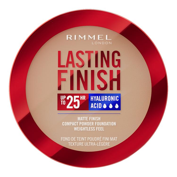 Rimmel London Lasting Finish 25H Compact Powder Foundation SPF20 Make-up pro ženy 7 g Odstín 007 Golden Beige