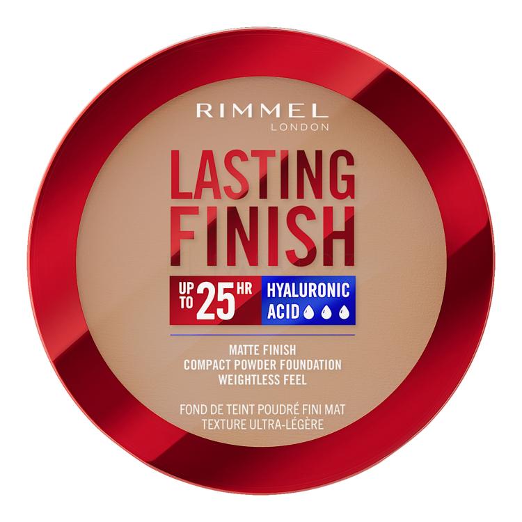 Rimmel London Lasting Finish 25H Compact Powder Foundation SPF20 Make-up pro ženy 7 g Odstín 010 Latte