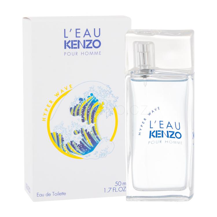 KENZO L´Eau Kenzo Pour Homme Hyper Wave Toaletní voda pro muže 50 ml poškozená krabička