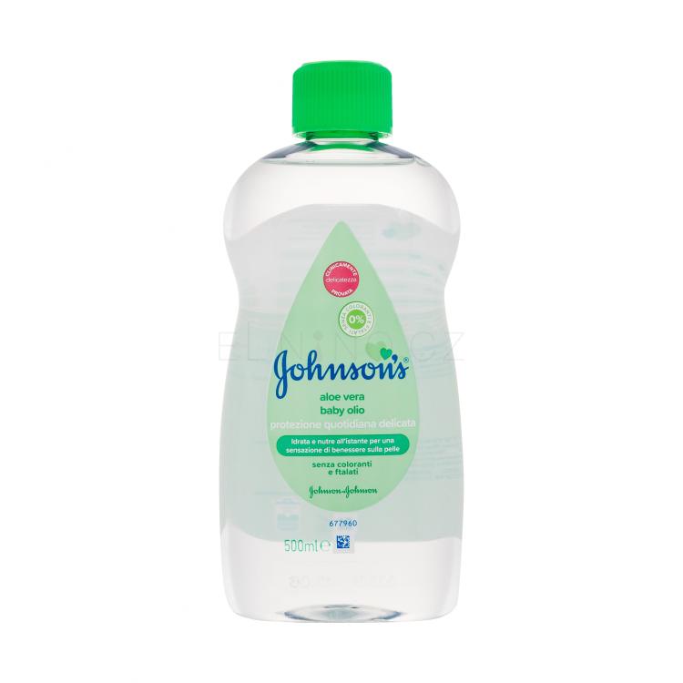 Johnson´s Baby Oil Aloe Vera Tělový olej pro děti 500 ml