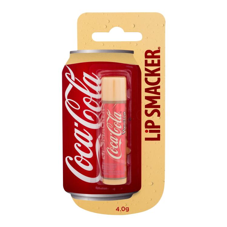 Lip Smacker Coca-Cola Vanilla Balzám na rty pro děti 4 g poškozený obal