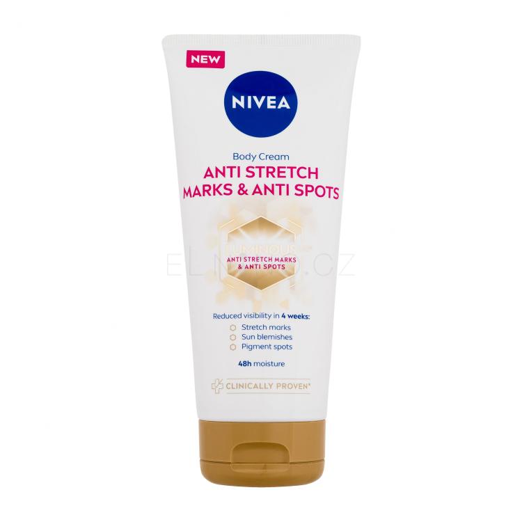 Nivea Luminous 630 Anti Stretch Marks &amp; Anti Spots Body Cream Tělový krém pro ženy 200 ml