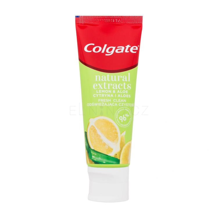 Colgate Natural Extracts Lemon &amp; Aloe Zubní pasta 75 ml poškozená krabička