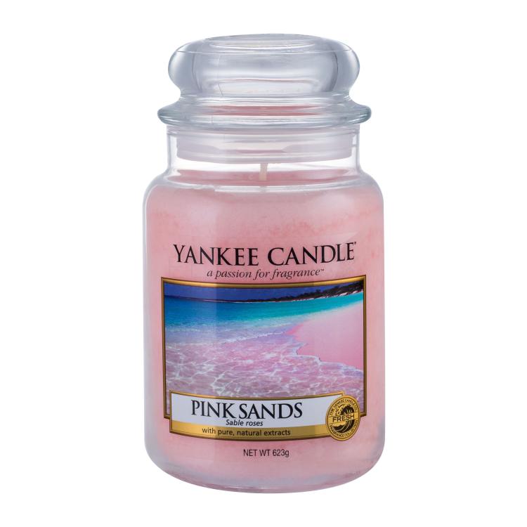 Yankee Candle Pink Sands Vonná svíčka 623 g vada zbarvení