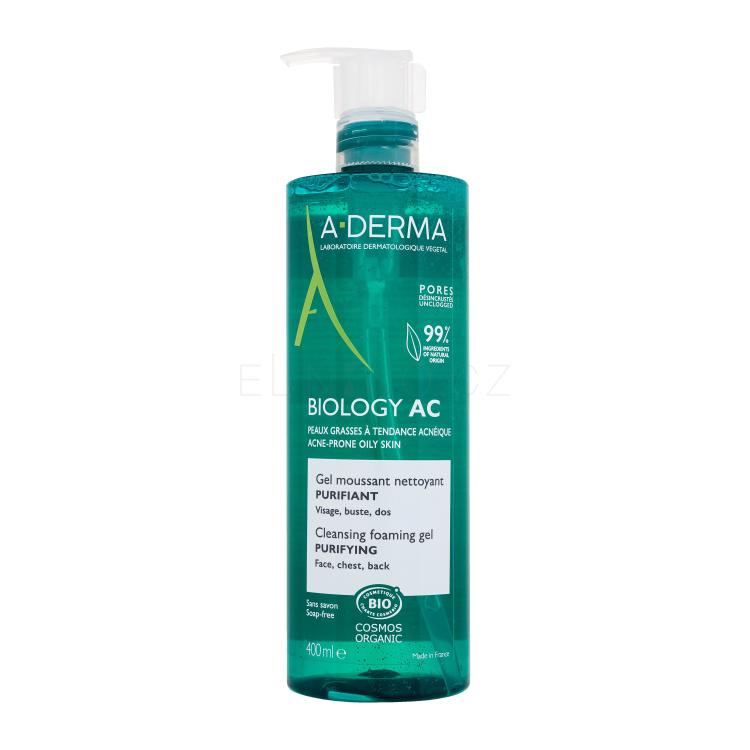 A-Derma Biology AC Cleansing Foaming Gel Čisticí gel pro ženy 400 ml