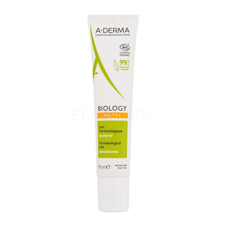 A-Derma Biology Nutri Dermatological Care Denní pleťový krém pro ženy 40 ml