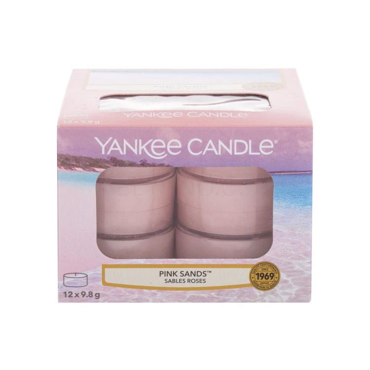 Yankee Candle Pink Sands Vonná svíčka 117,6 g vada zbarvení